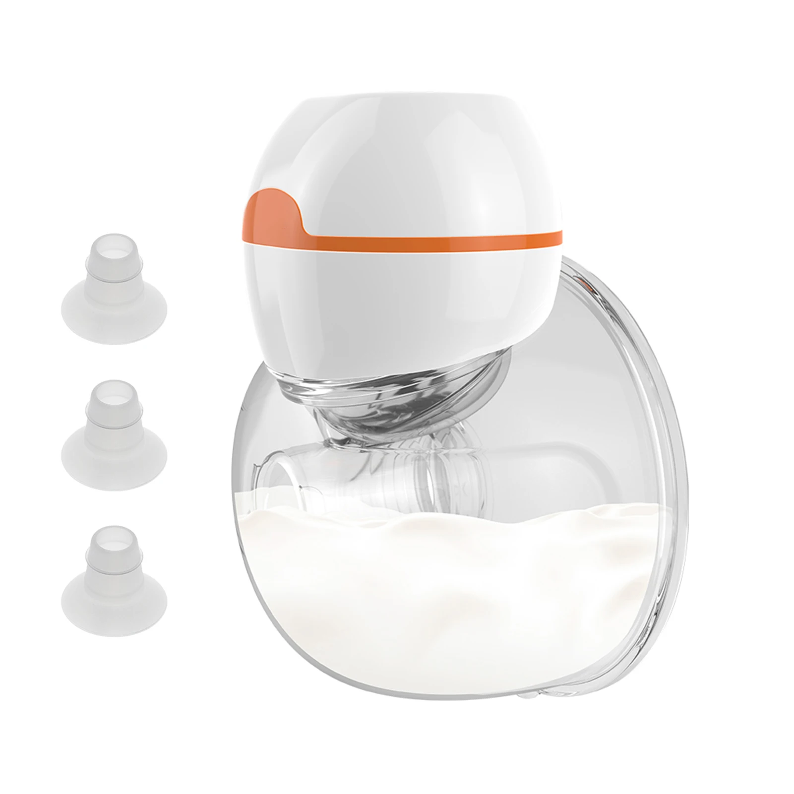 Wearable Breast Pump Hands Free Electric Breastpump Slient Breastfeeding Pump Conversion Funnel Insert Milk Collector