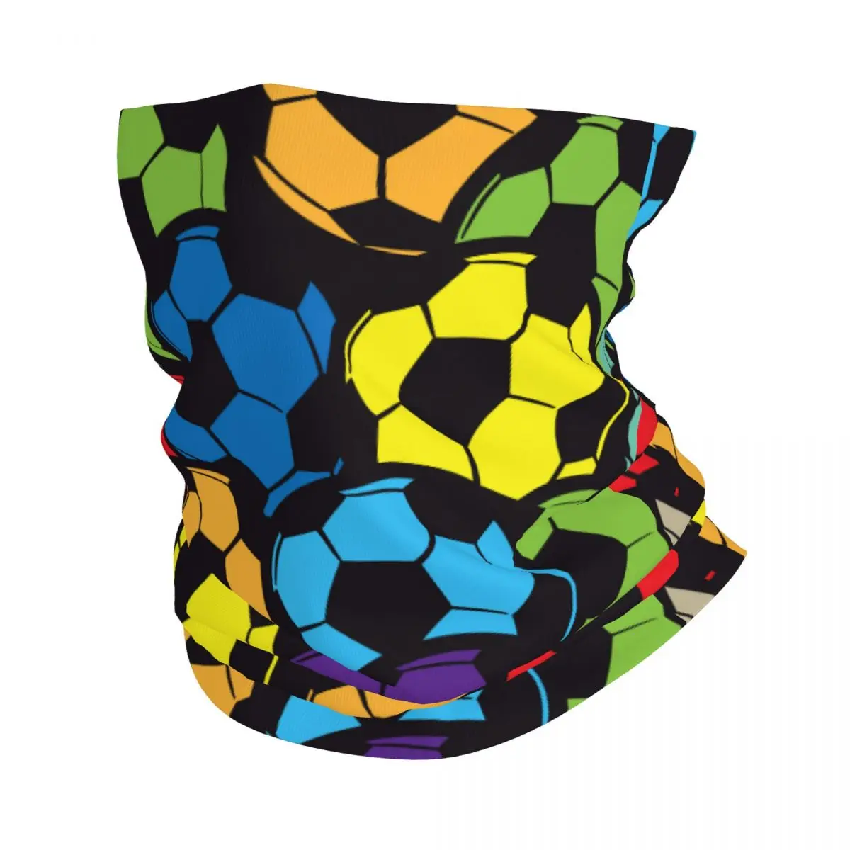 

Football Sports Lover Bandana Neck Gaiter Printed Colorful Balaclavas Mask Scarf Warm Headband Riding Unisex Adult Windproof