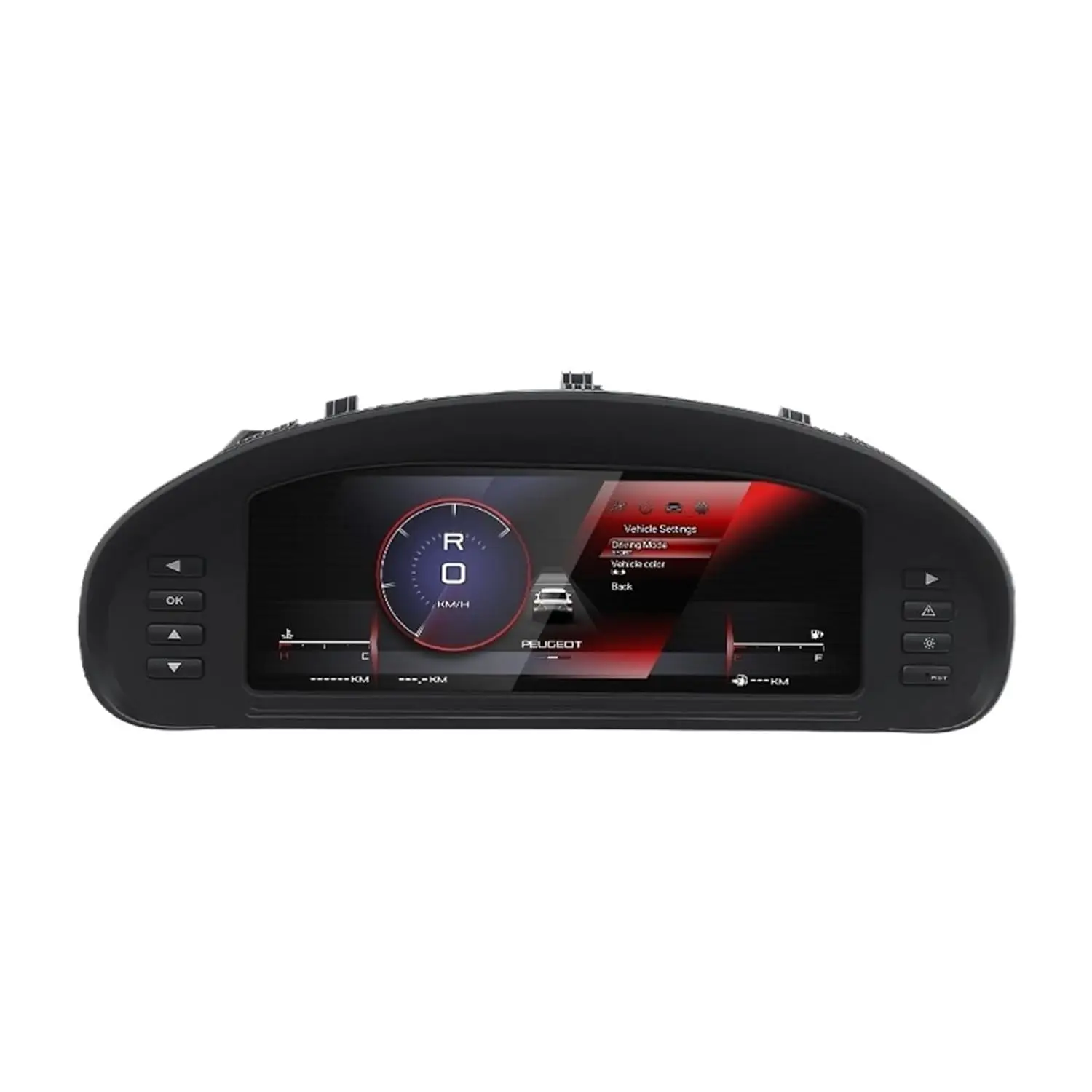 Panel de Instrumentos Digital de 12.3 Pulgadas, Cabina Virtual para Peugeot 407 2004-2010, Pantalla LCD con Velocímetro, CarPlay 1