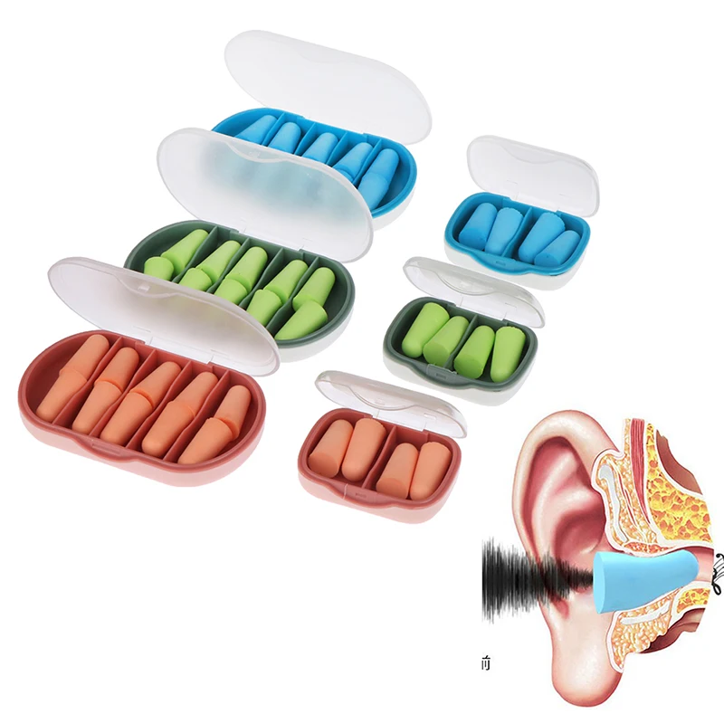 Sleeping Noise Reduction Earplugs Slow Rebound Sponge Earplugs Soft