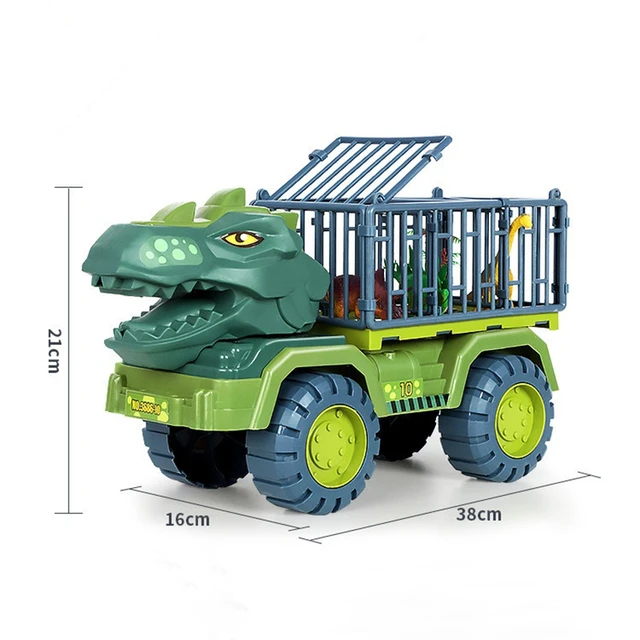 Kids Dinosaur Car Toy  Big Size Dinosaur Transport Cars for Boys Jurassic World Game Interactive Montessori Toys for Toddlers 5
