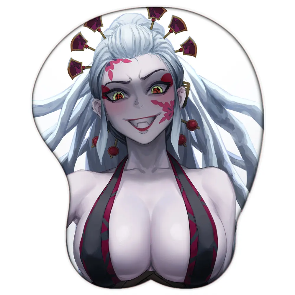 

Коврик для мыши Kimetsu No Yaiba с аниме 3D Kawaii, симпатичный силиконовый гелевый коврик для манги Oppai, коврик для мыши с мягкой подставкой для запясть...