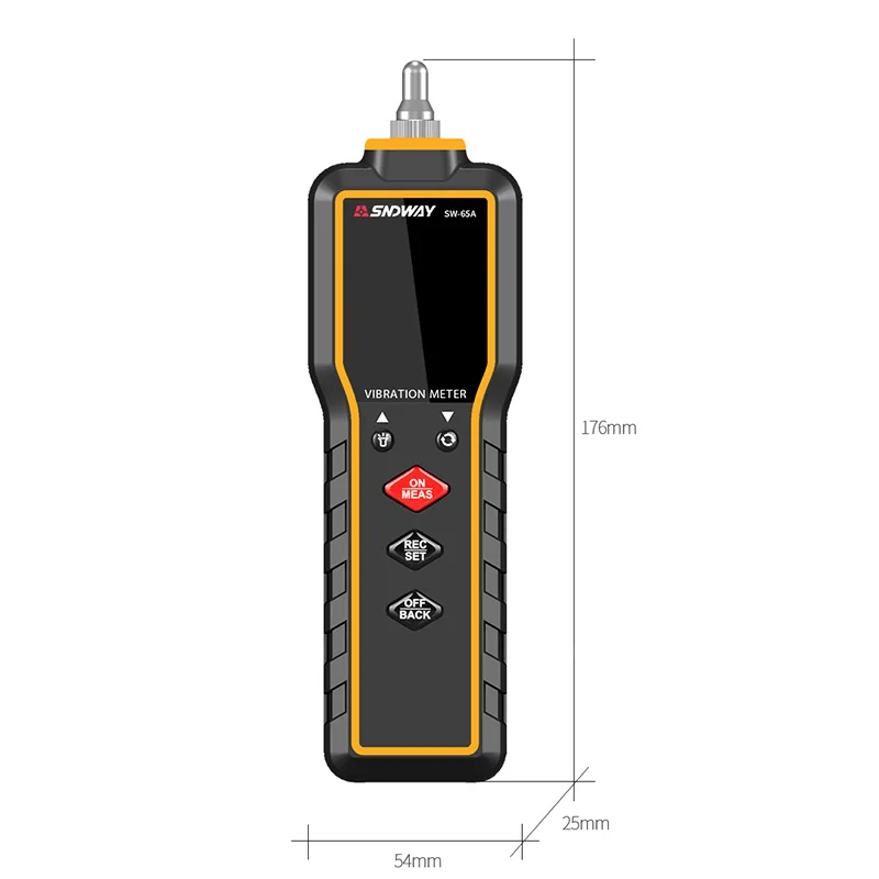 SNDWAY Handheld Vibration Meter Digital Vibration Measuring Tool Instrument SW-65A
