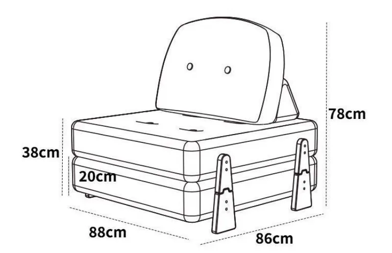 Fabric Tofu Cube Module Combination Living Room Sofas Solid Wood Support Square Sofa Collapsible Adjustable Home Furniture