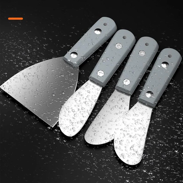 StainlessSteel Putty Knife Multipurpose Scraper Blade Knife Spackle Taping  Scraper Tool Spackle Tool With Thick Ergonomic Handle - AliExpress