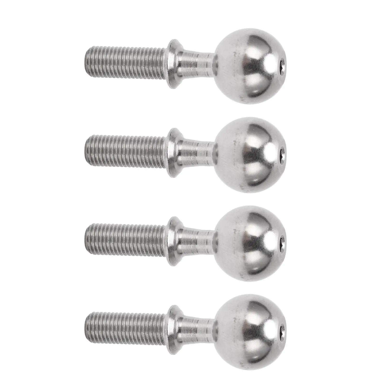 Stainless Steel Ball Head Screw Pivot Ball Wear Resistant Delicate Appearance for 1 /7 for 1 /8 RC Cars