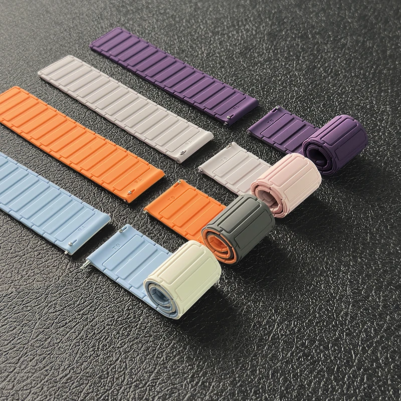 Magnetic Silicone Sports Watch Strap - Universal Fit and Stylish Design