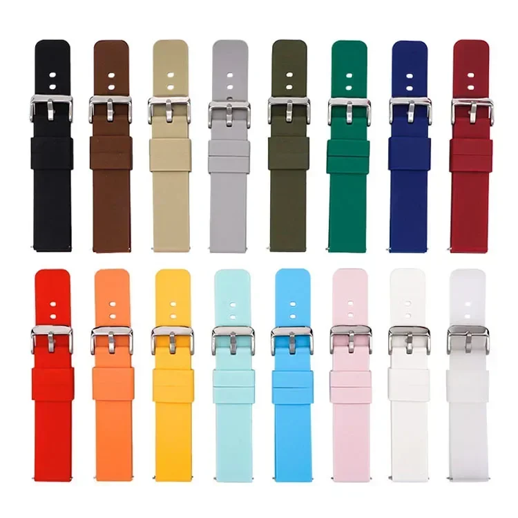 Soft Quick Release Silicone Smart Watch Band - Variety of Sizes Available