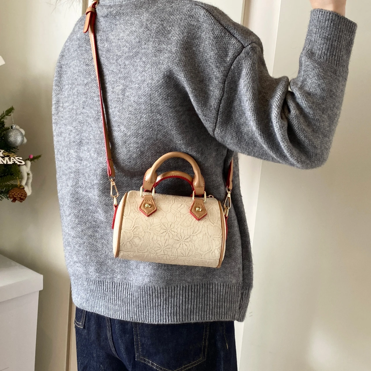 Retro Fashion Versatile Women's Trendy PU Leather Single Shoulder Pillow Bag Simple Casual Commuting Storage Crossbody Bags