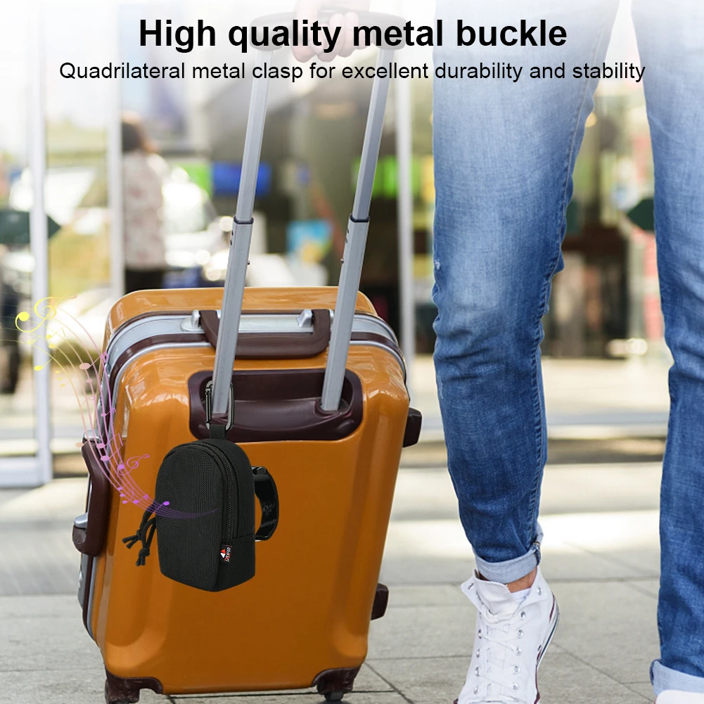 Portable Storage Bag Mesh Carrying Bag Nylon Storage Case for Soundcore Select 4 Go BT Speaker