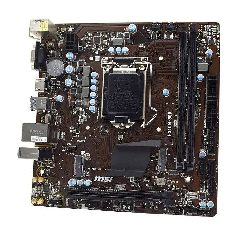 Msi-マザーボードH310M-S05 lga 1151,xddr4,intel h310,PCI-EX16 ...