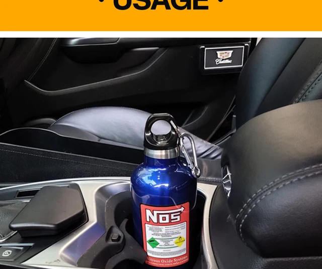 Botella de nitrógeno para coche, recipiente de aislamiento de 500ml, estilo  de carreras modificado, accesorios de decoración interior - AliExpress