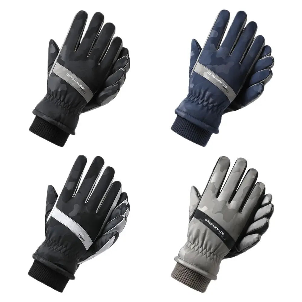 

Winter Warm Gloves Fashion Touch Screen Outdoor Full Finger Gloves Windproof Thicken Cold Proof Mittens