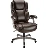Cressfield Bonded Leather High-Back Chair, Brown/Silver  gaming chairs  office chairs 1