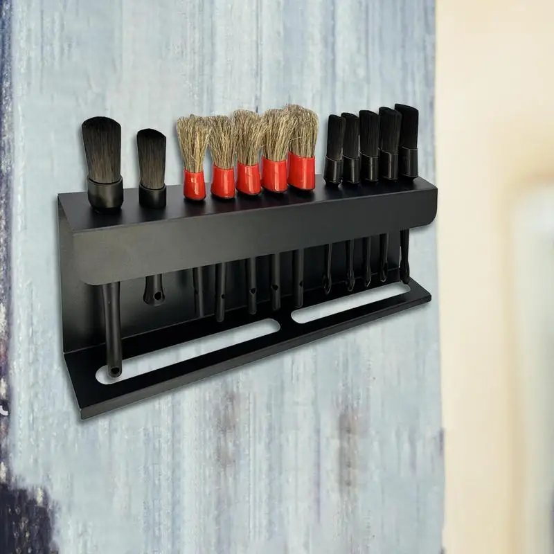 

Car Detailing Brush Holder Organizer Multi-Functional Rack Storage Car Detailing Brushes Round Head Brush Placement Rack