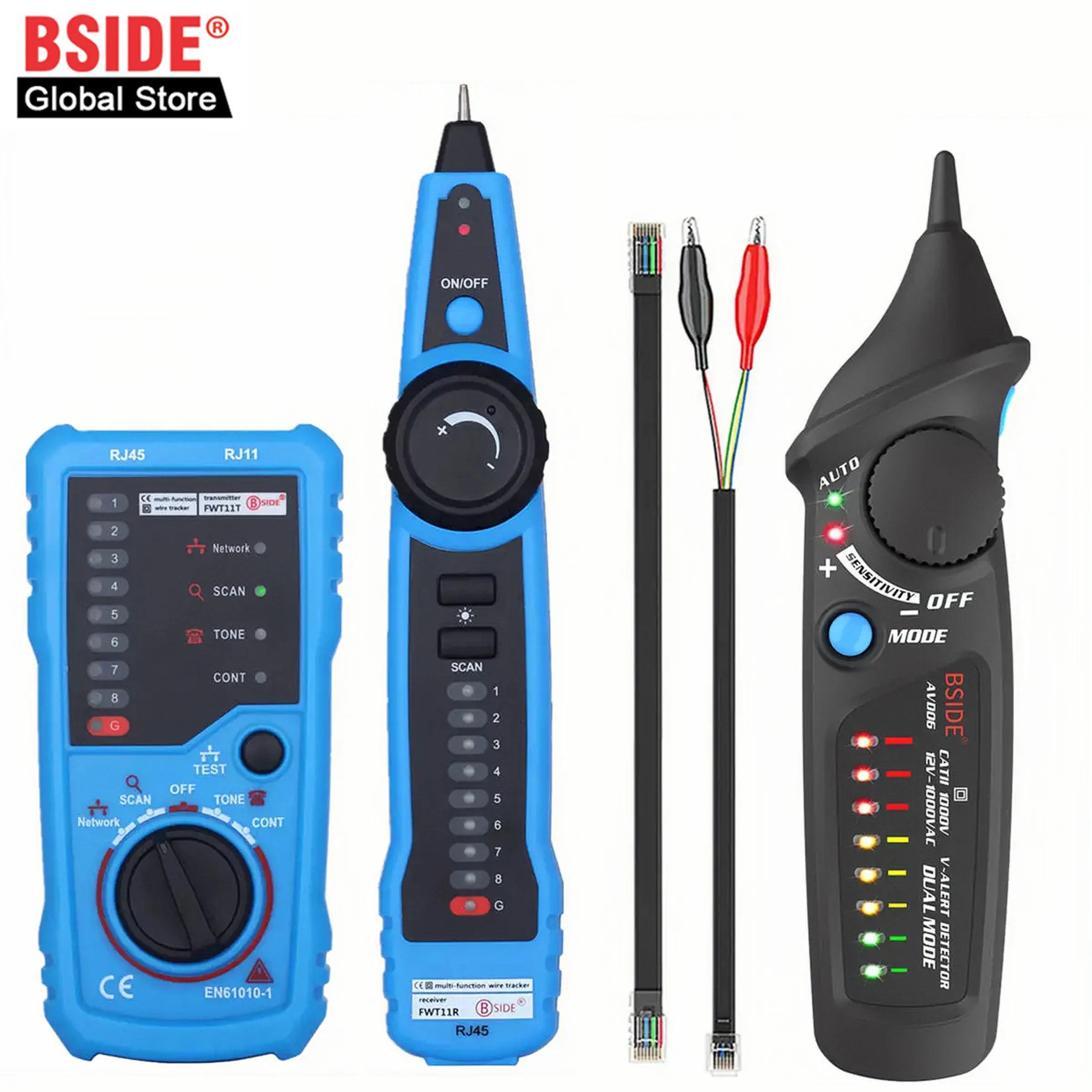 Premium Cable Tracker Tester - Network & Telephone Wire Finder with High-Quality LAN Line Detection