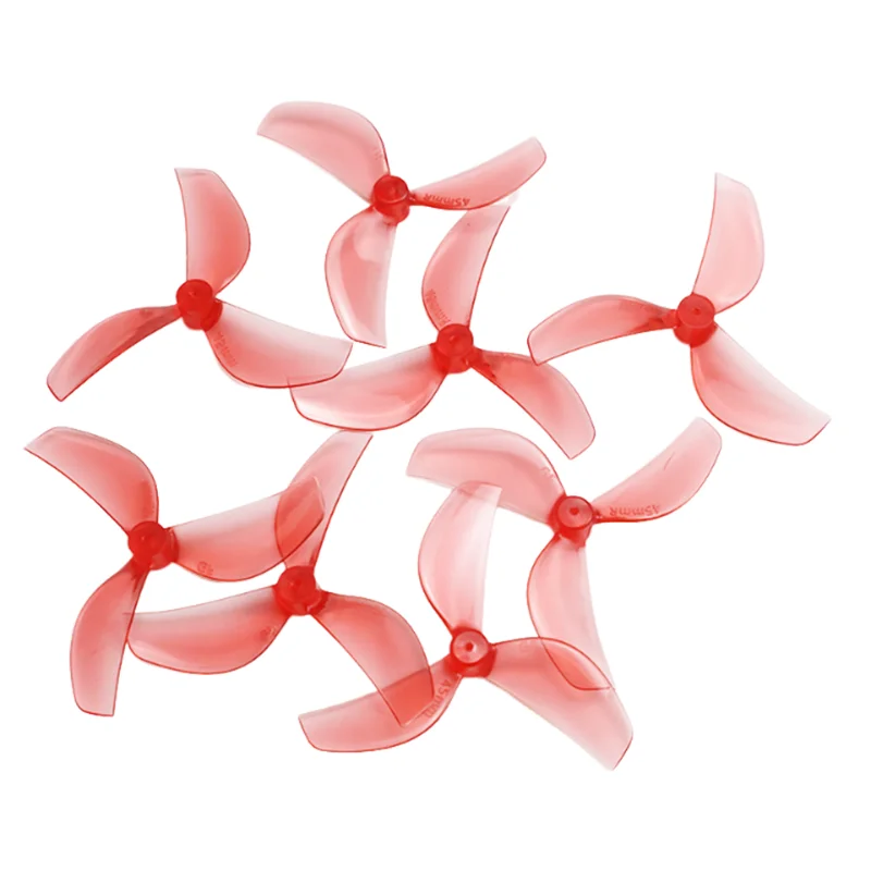 8-Piece Gemfan 45mm 3-Blade PC Propeller Set for FPV Racing and Freestyle Drones