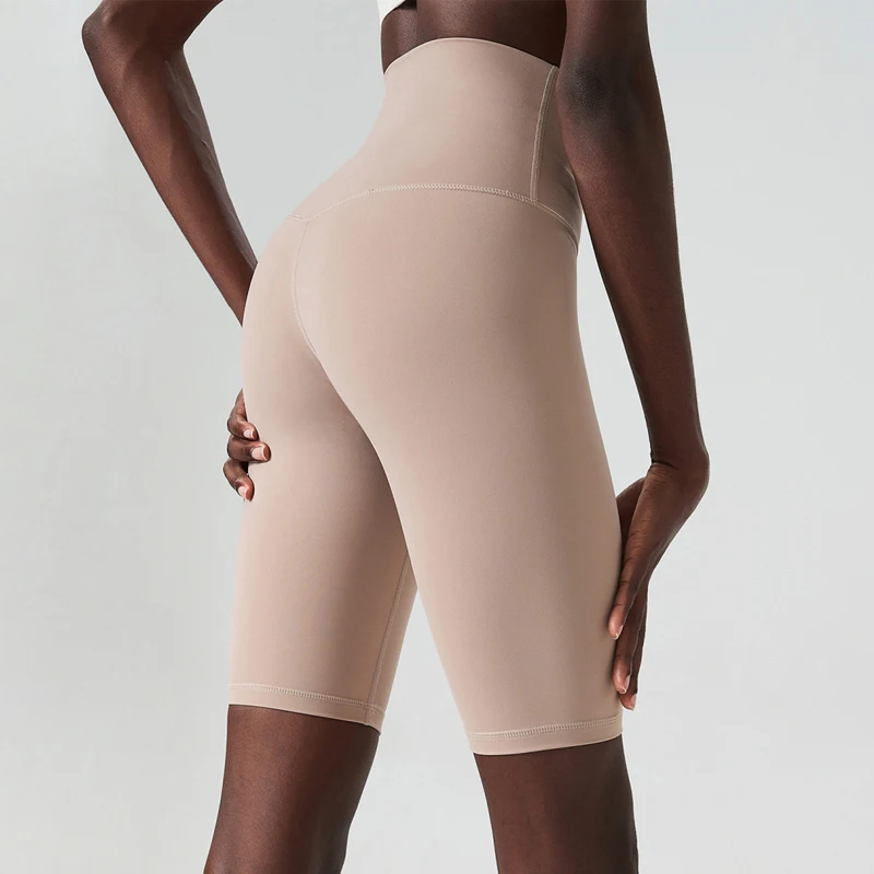 Women Summer Yoga Shorts 11 Inch Inseam Length Soft Fabric Workout