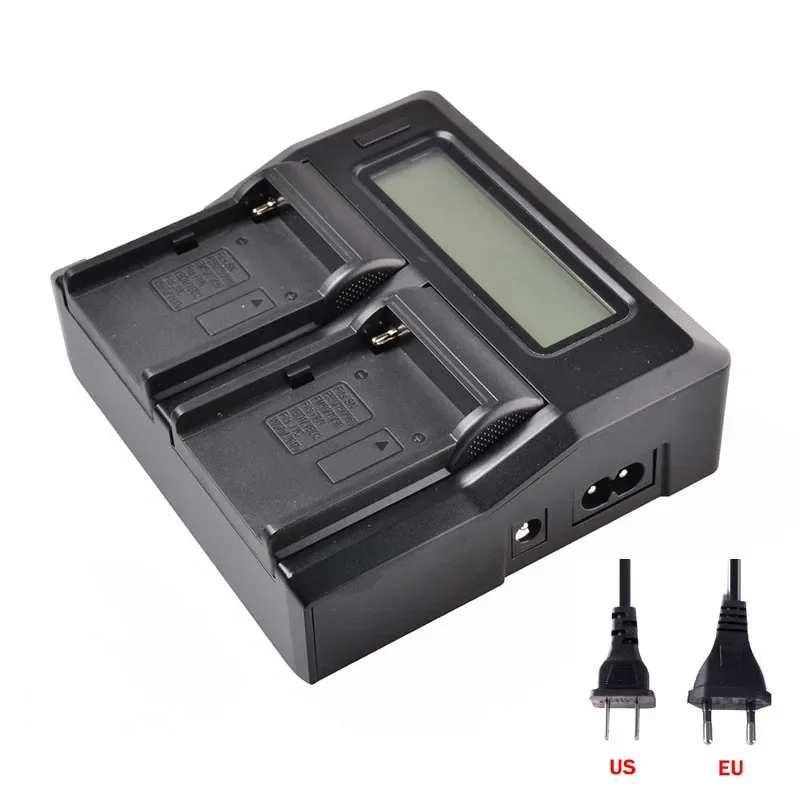 LCD Display Dual Digital Camera Battery Fast Charger for Sony NPF330 NP-F550 NP-F750 NP-F770 NP-F960 NP-F970 HVR-HD1000 HVR-V1J