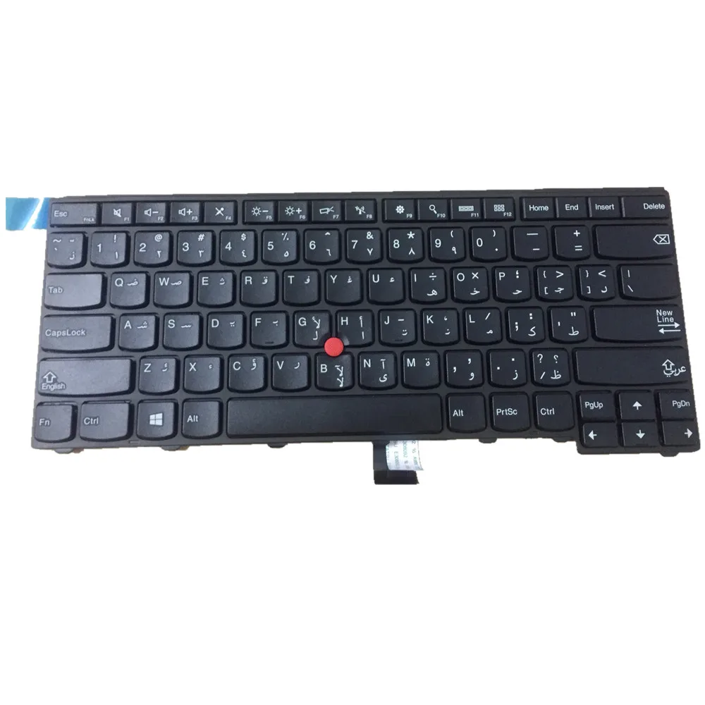 Teclado ar e Eua para Lenovo Novo Árabe sem Bump Thinkpad T440 T440p T450 T431 E431 L440 04y2731
