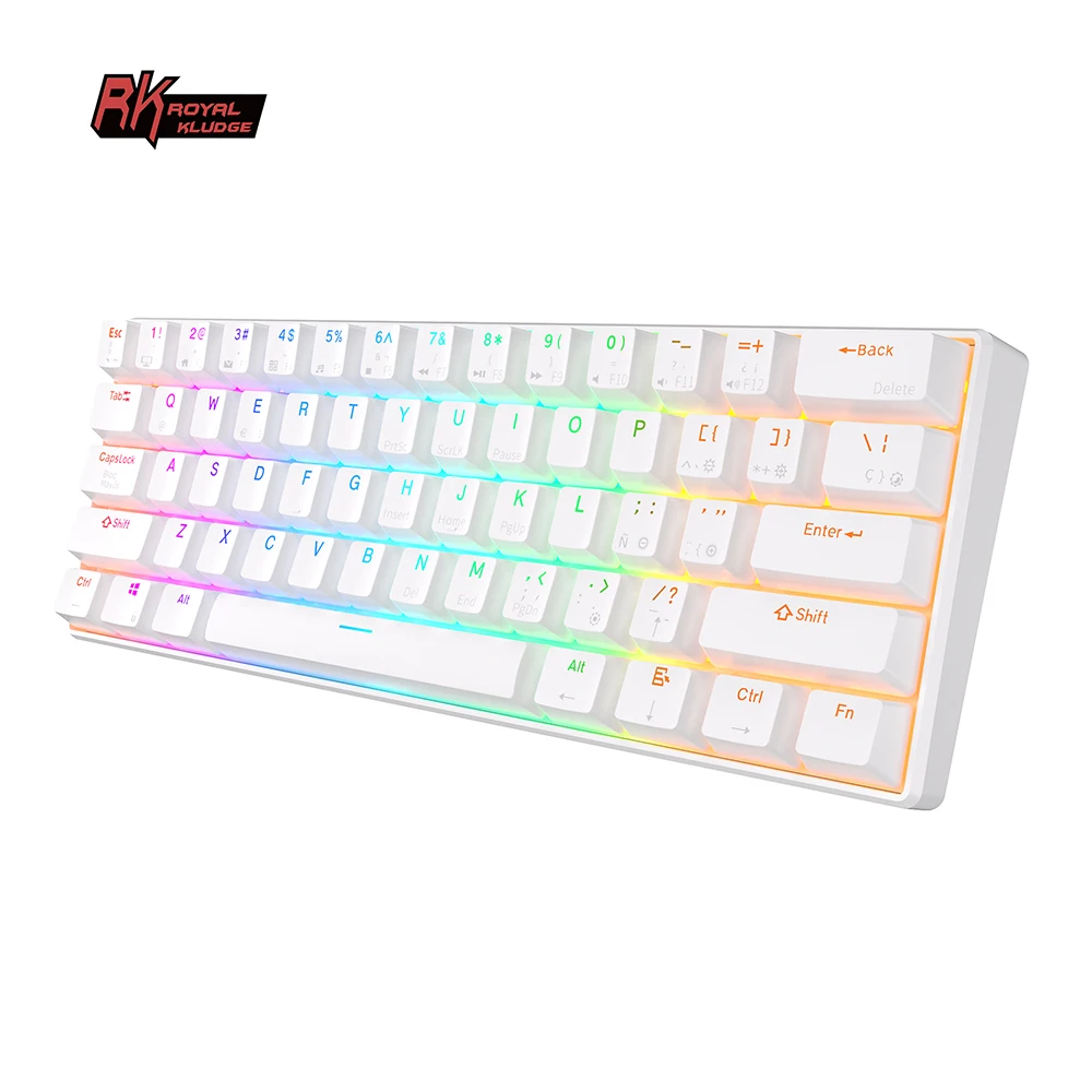 royal kludge rk61 teclado clavier para