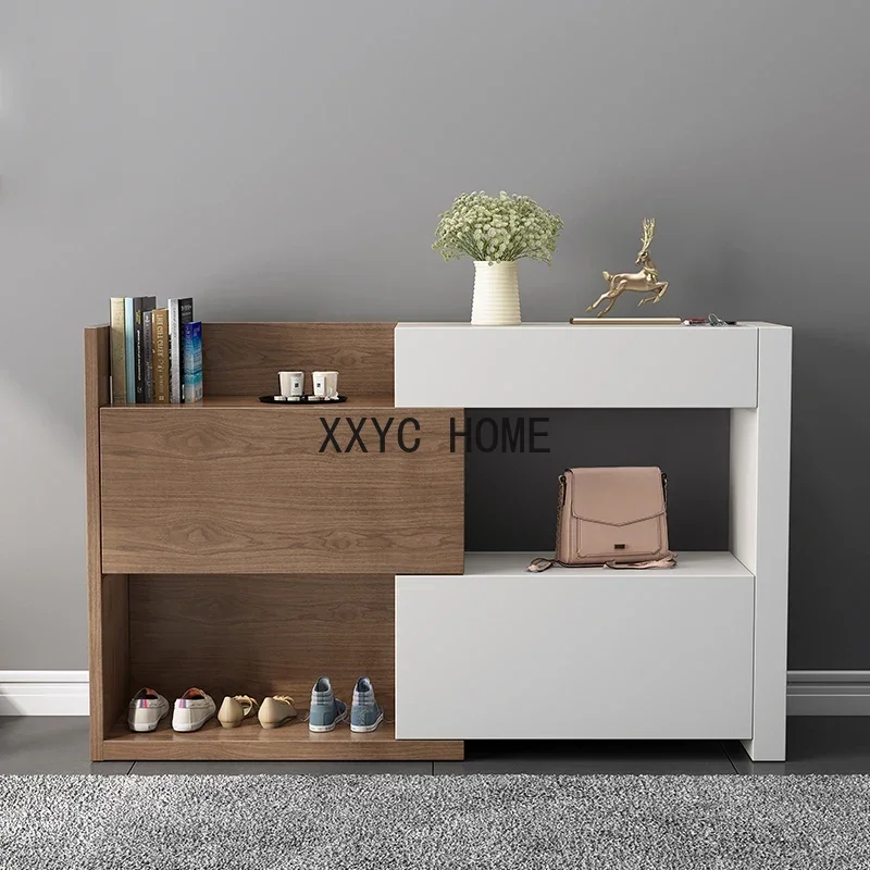 

Полки для демонстрации обуви, шкаф для обуви, многофункциональный дизайн, деревянная подставка для обуви, черный шкаф на обувь, мебель для дома