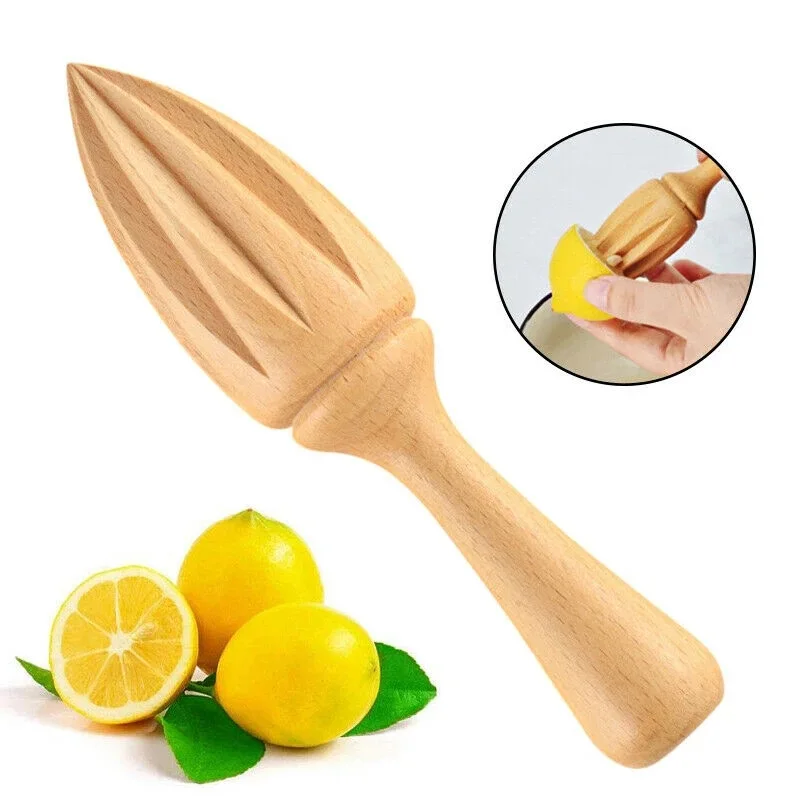 Creative Wooden Fruit Juicer Orange Lemon Squeezer Mini Hand Press