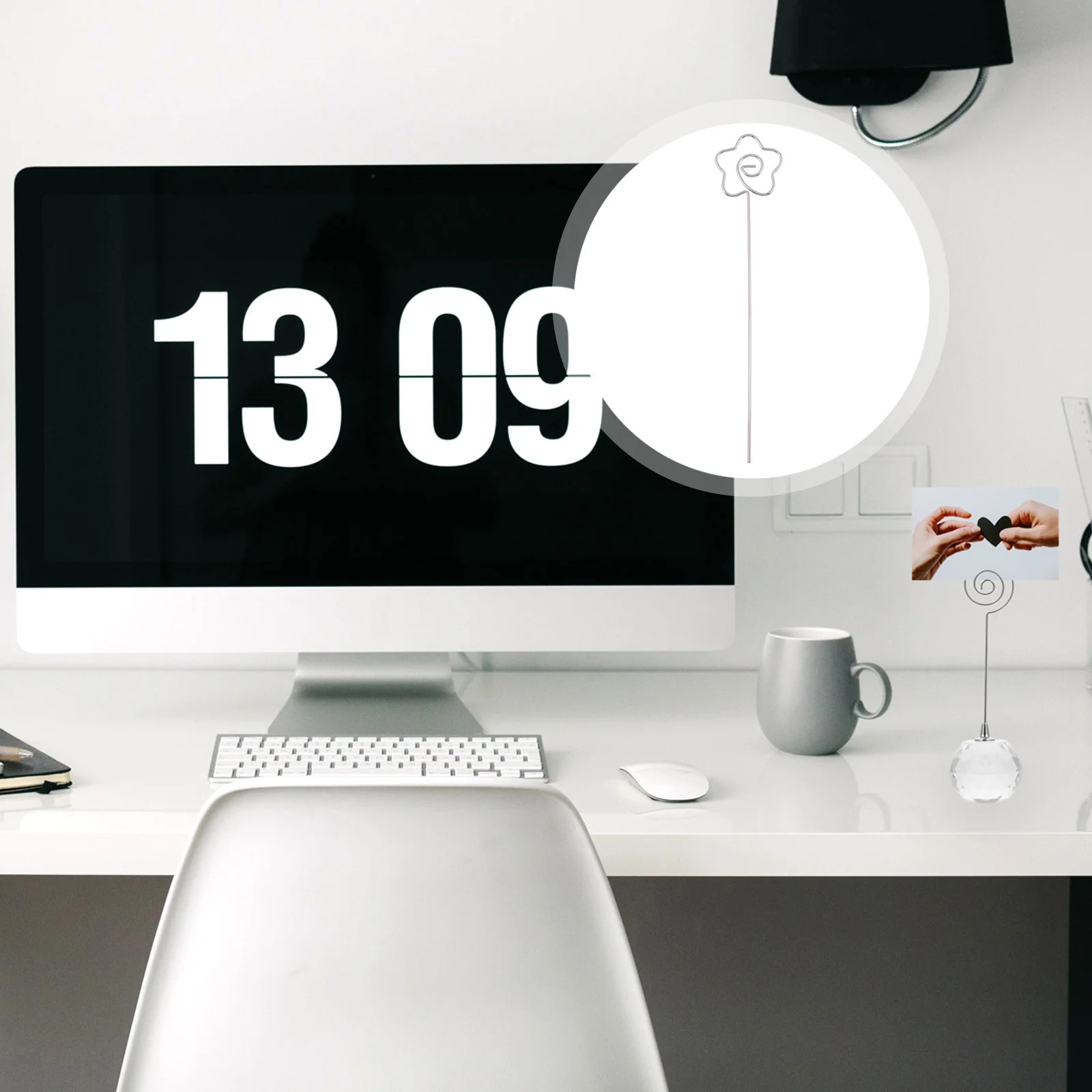 

30 Pcs Photo Card Holder Business Place Clip Wire Metal Business Card Holder Cards Table Number Office