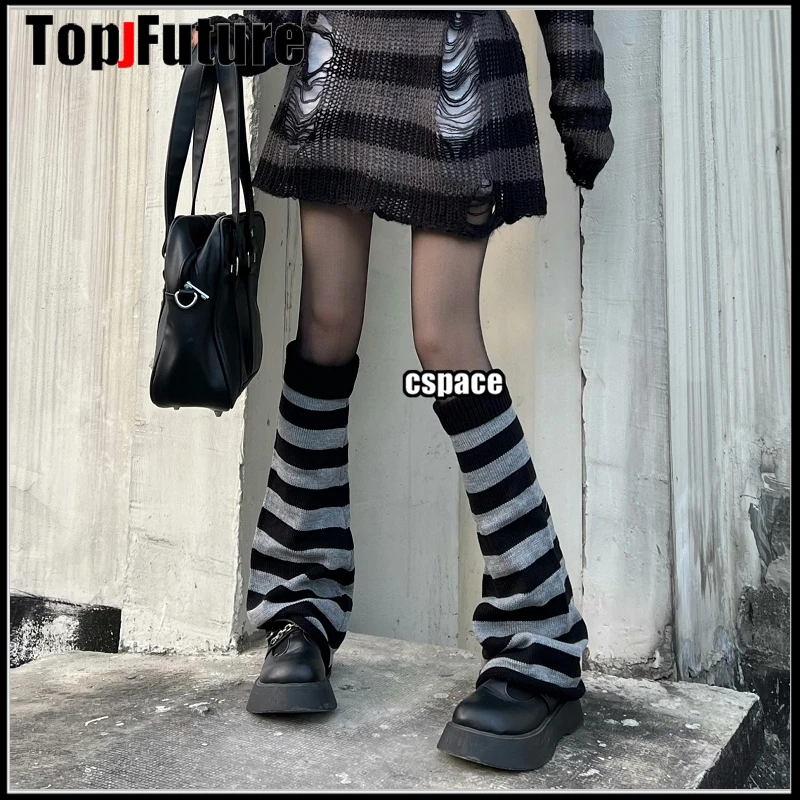 Fexofao Y2k Jambières Cutecore Chaussettes Hautes Avec Nœud Et Boule De Fourrure - Hiver Lolita Streetwear