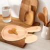 Easter Bunny Tray Wood Food Plate Fruit Serving Bread Display Wooden Spring Decor Kids Child Cake Decorations Easter Supplies 3