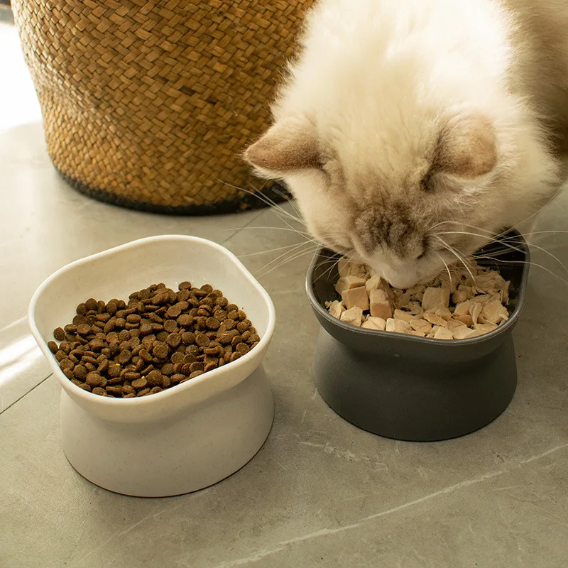 Cats Puppy Elevated Feeding Bowl Cat High Foot Ceramics Bowls Small Medium Dog Food Water Feeder Pet Drinking Eating Dishes 4
