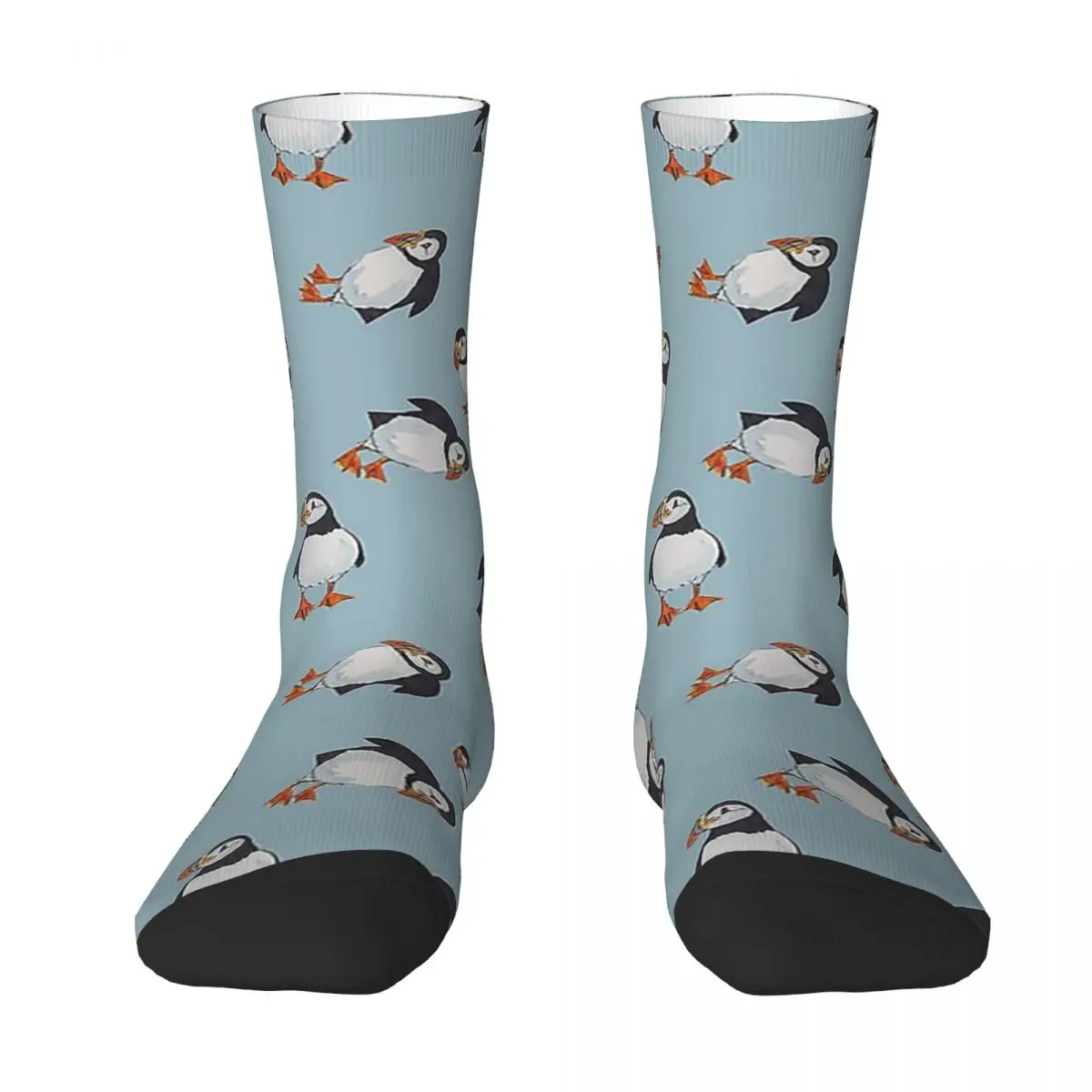 

All Seasons Crew Stockings Perfectly Perfect Puffins Socks Harajuku Funny Hip Hop Long Socks Accessories for Men Women Gifts