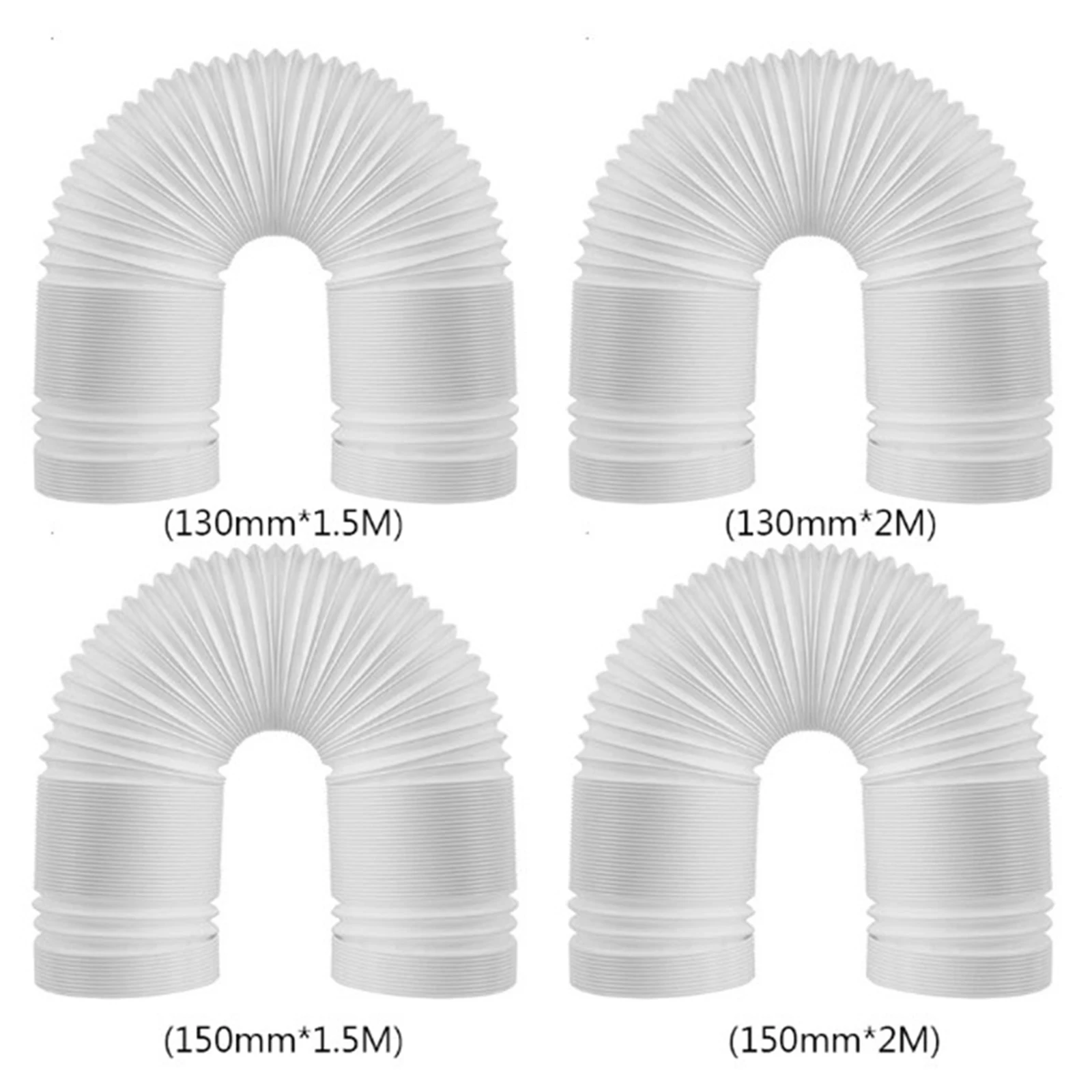 Air Conditioner Accessories 150/200CM Vent Hose Duct Outlet Flexible Mobile Air Conditioning Accessories Telescopic Heat Exhaust Pipe Thickened Exhaust Pipe