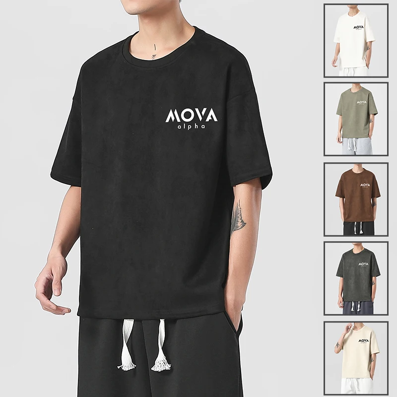 

HIP HOP LOOSE Mens T-shirts Casual Classic 2023 Summer Short Sleeves Black White Tshirt Tees Plus OVERSize L-6XL 7XL 8XL