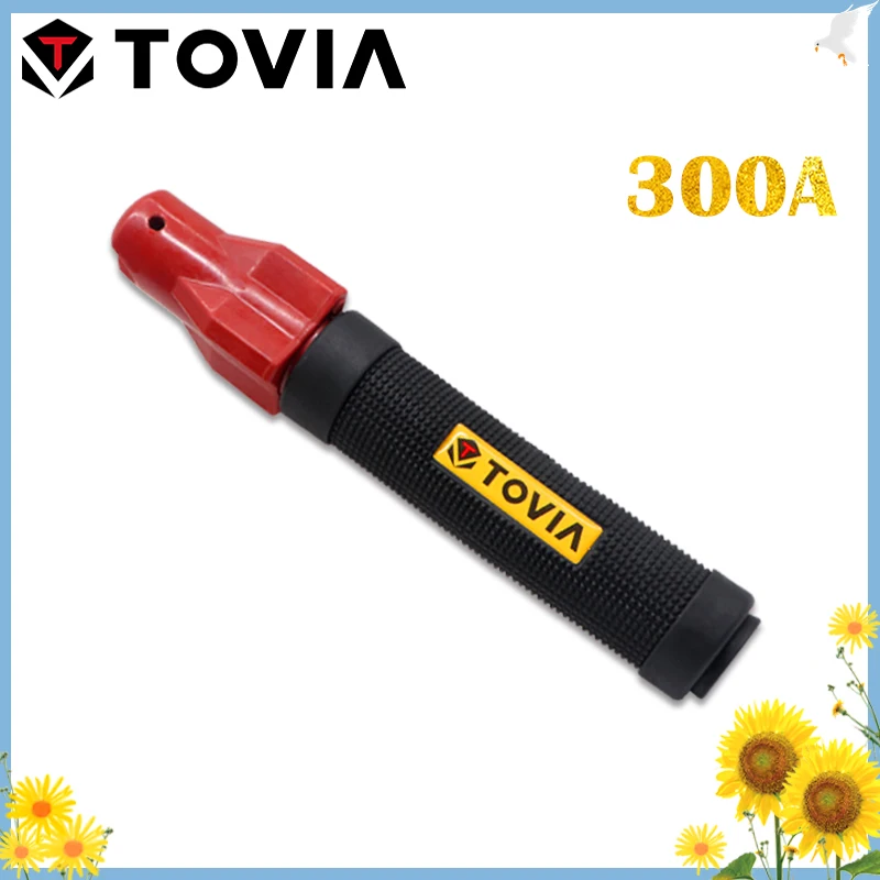 TOVIA 300A Screw Weld Holders Professional Electrode Holder 1.0-4.0mm Weld Clamp Pure Copper Core Safe Weld Holders