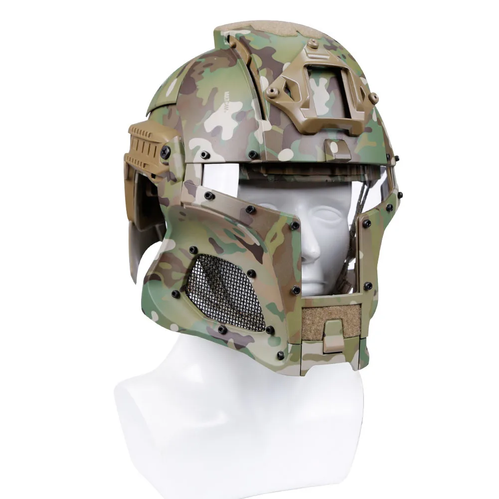 Tactical Airsoft ABS Medieval Iron Warrior Full Head Helmet