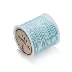 Durable Nylon Thread Cord for Jewelry and Crafting - 0.8mm Thickness, 10/50M (Sky Blue)