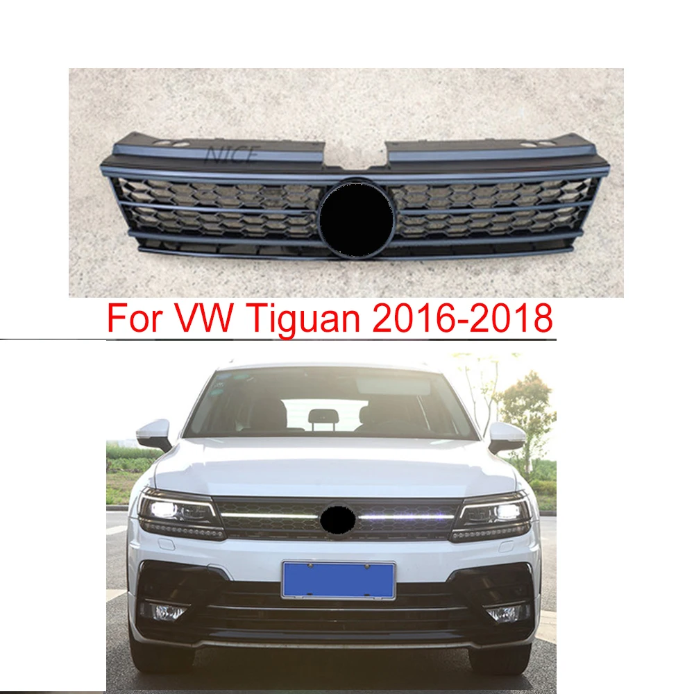 

For Volkswagen Tiguan L 2016 2017 2018 Car Front Racing Grille Around Trim Racing Grills Trim Car Styling