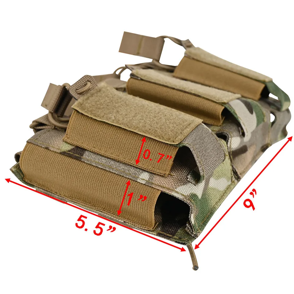 Pancake Holster Azula Leather Clip On OWB Belt Extended Magazine Mag Pouch For Glock 40 22 Round 9mm 24 Round Dark Brown Sig P938 Holster