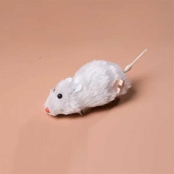 1Pcs Funny Lifelike Plush Mouse Running Rat Toy for Cats Dogs Pets Kids Random Color Cat Birthday Gift
