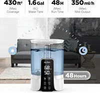 SEJOY Humidifier for Bedrooms, Large Rooms and Babies, Ultrasonic Cool Mist Top Fill Desk Humidifier Rotating Nozzle Silent 2