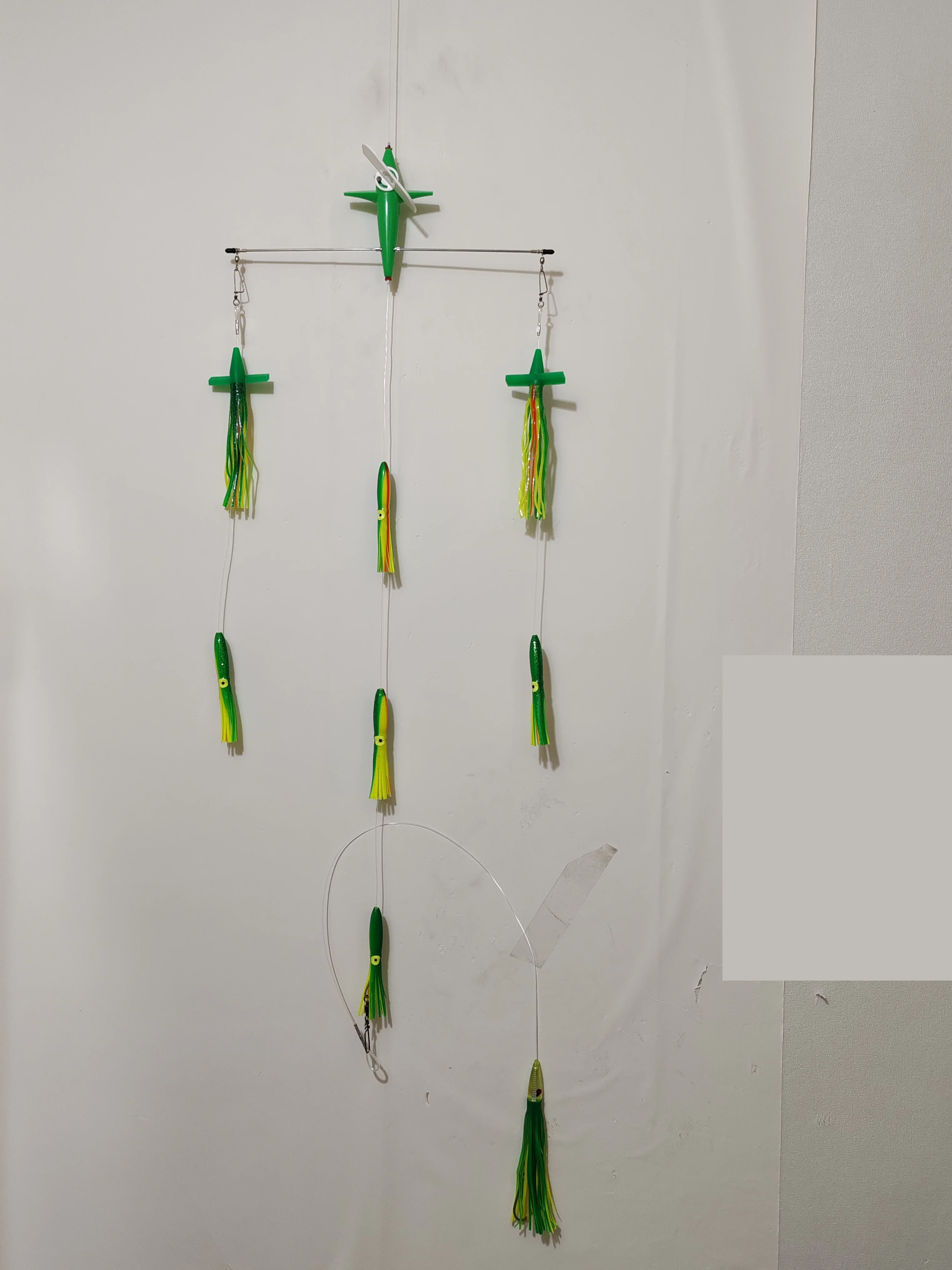 18' Stainless Steel Splashbar Outbound, Teaser Rudder Spreader Bars with 7' Premium Bird and 6' Octopus