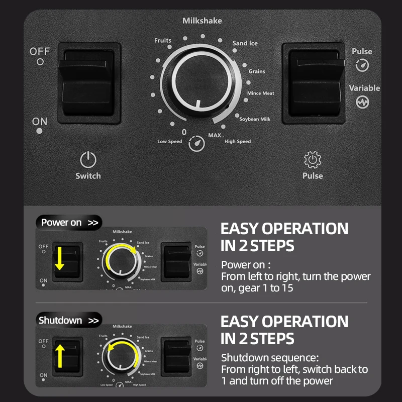 2000 واط الثقيلة خلاط تجاري خلاط ثابت أجهزة العصائ...