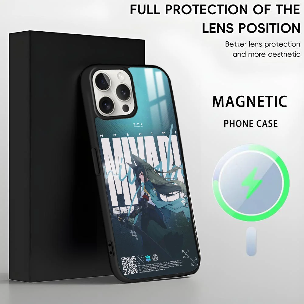 Z Zone Zero Miyabi Hoshimi Phone Case For iPhone 16 15 14 13 12 11