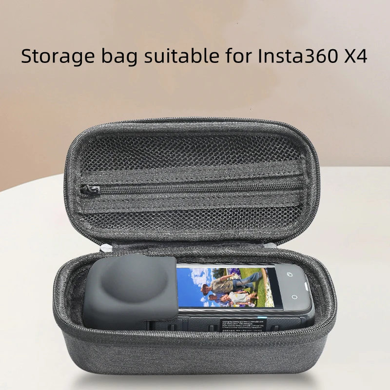 

for Insta360 X4 Storage Bag EVA Convenient Fall Protection X4 Storage Box Accessories Gray