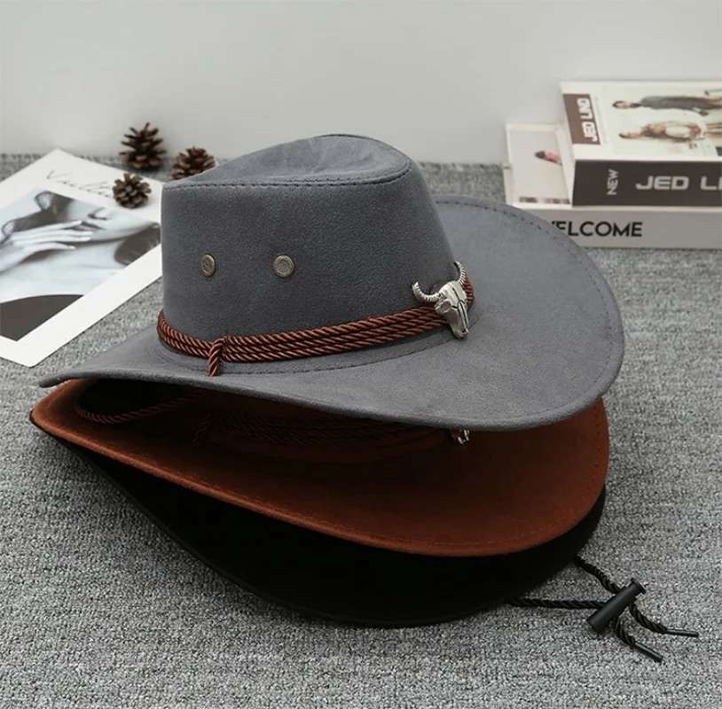 Carnavalife Set Cowboy De 2 Piezas | Sombrero Vaquero De 56 Cm Con Pañuelo Negro Para Hombre Y Mujer – Disfraz Western