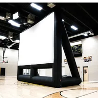 30FT Inflatable Blow Up Outdoor Projection Theater Cinema Movie Screen for Family Home Backyard Party 1