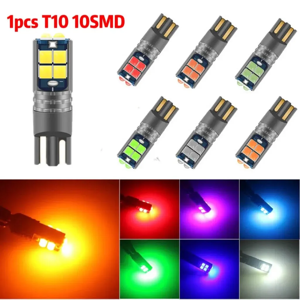 AGLINT T10 LED Lampadine CANBUS 12SMD W5W 168 194 2825 12V Auto di Posizione Luce Interno Mappa Cupola Luce Targa Luci 6500K Bianco 4PCS