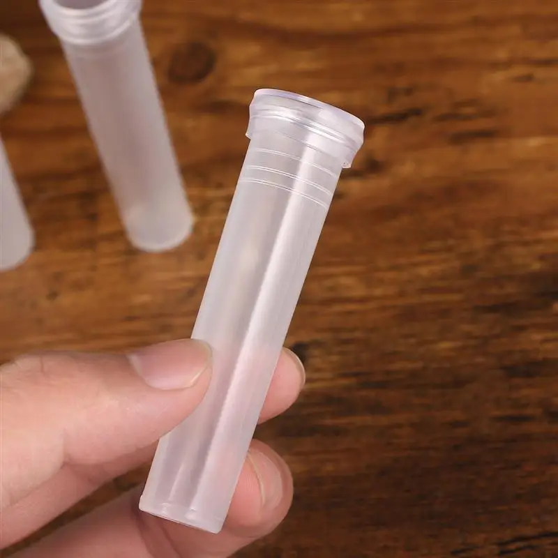 Lot De 50 Tubes à Eau Transparents Pour Fleurs Coupées - 7x5cm, Avec Bouchon, Pour Arrangements