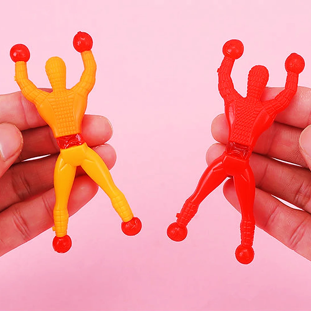 Wall Climbing Toys 20Pcs Novelty Sticky Wall Climbing Climber Men Kids Boy Birthday Party Favors Supplies Pinata Fillers Treat Bag Goody Bag Gifts